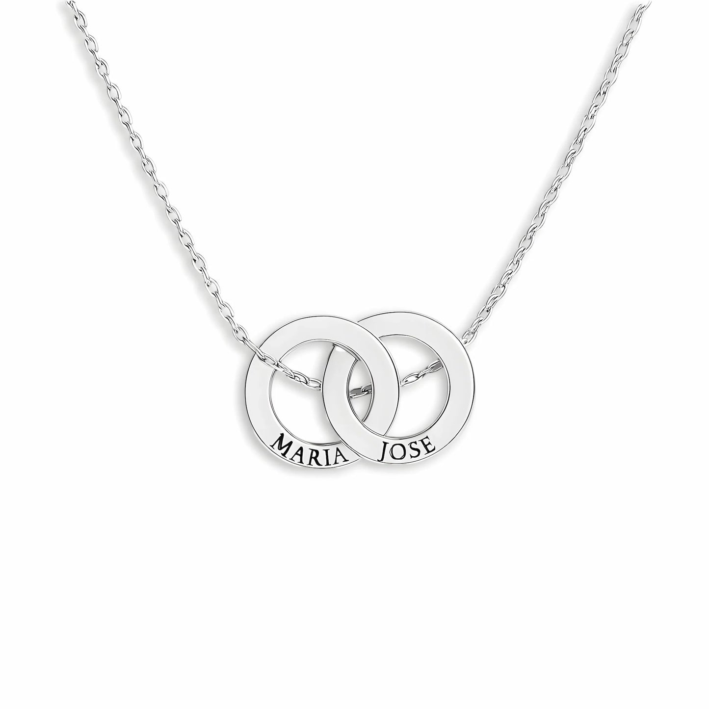 Intertwined Hoop Necklace