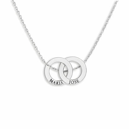 Intertwined Hoop Necklace