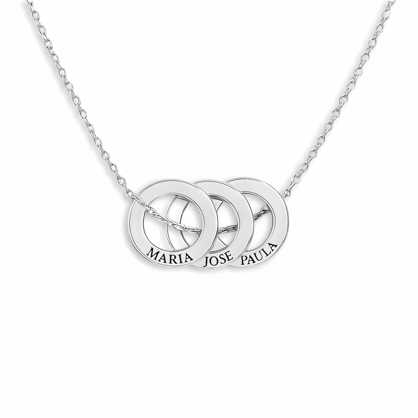 Intertwined Hoop Necklace