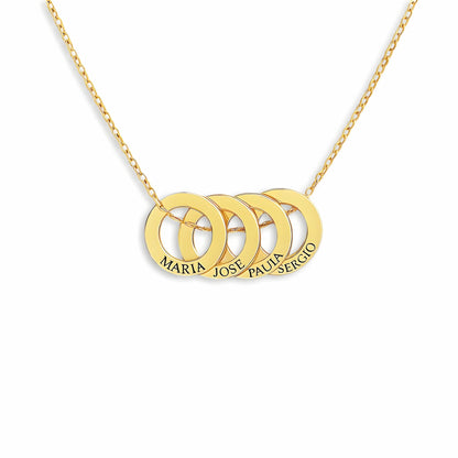 Intertwined Hoop Necklace