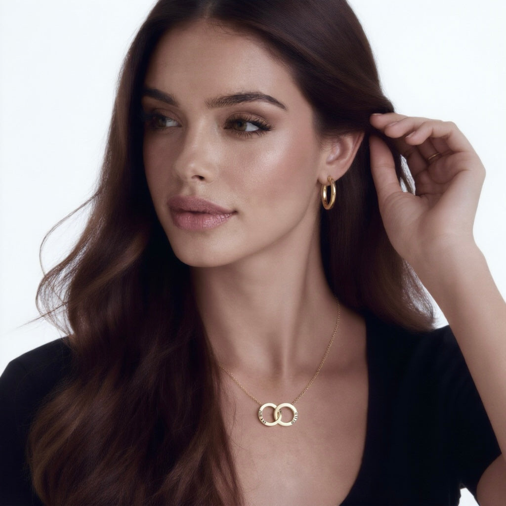 Intertwined Hoop Necklace