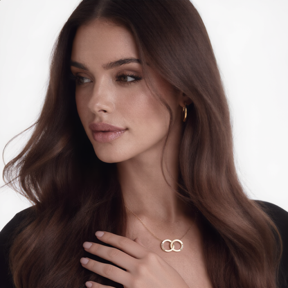 Intertwined Hoop Necklace