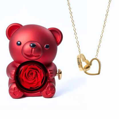 Eternal Bear & Personalized Necklace