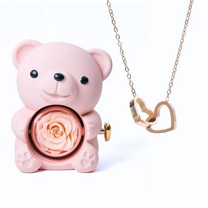 Eternal Bear & Personalized Necklace