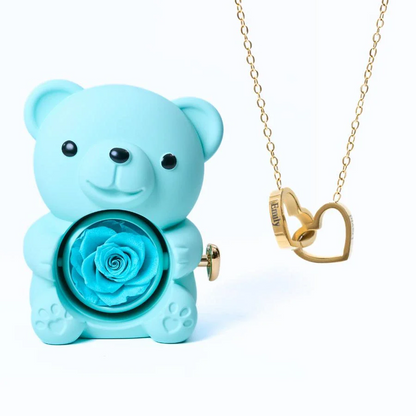 Eternal Bear & Personalized Necklace