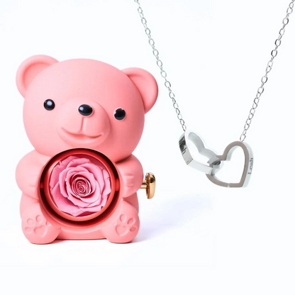 Eternal Bear & Personalized Necklace