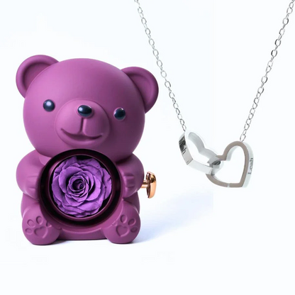 Eternal Bear & Personalized Necklace