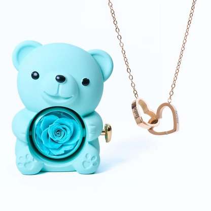 Eternal Bear & Personalized Necklace