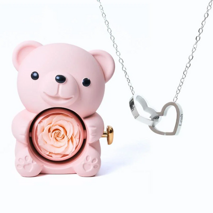 Eternal Bear & Personalized Necklace