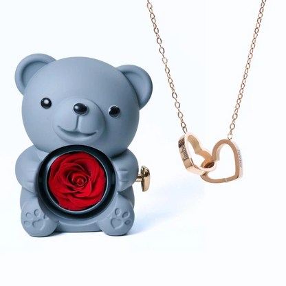 Eternal Bear & Personalized Necklace