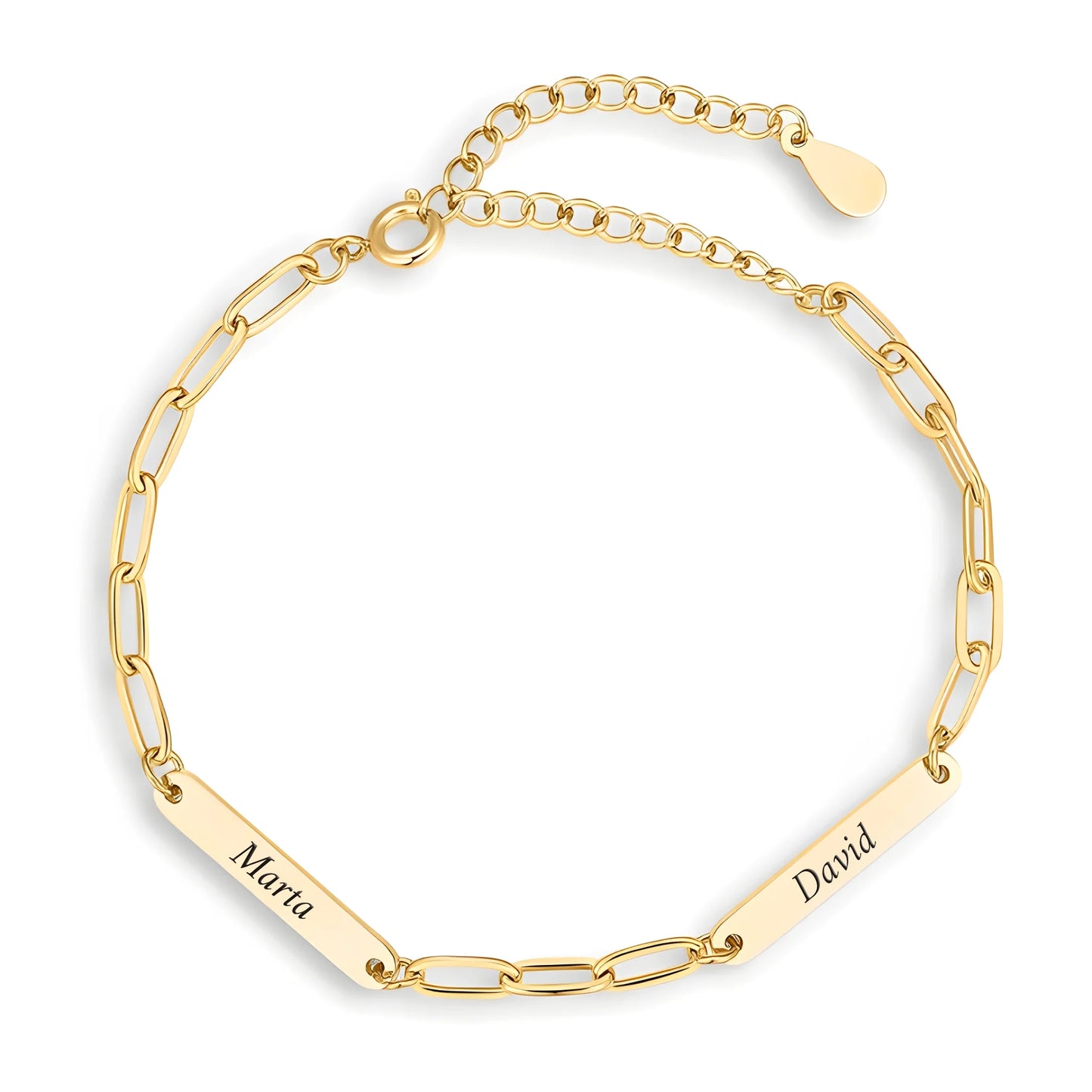 Real Rose Box & Linked Bracelet