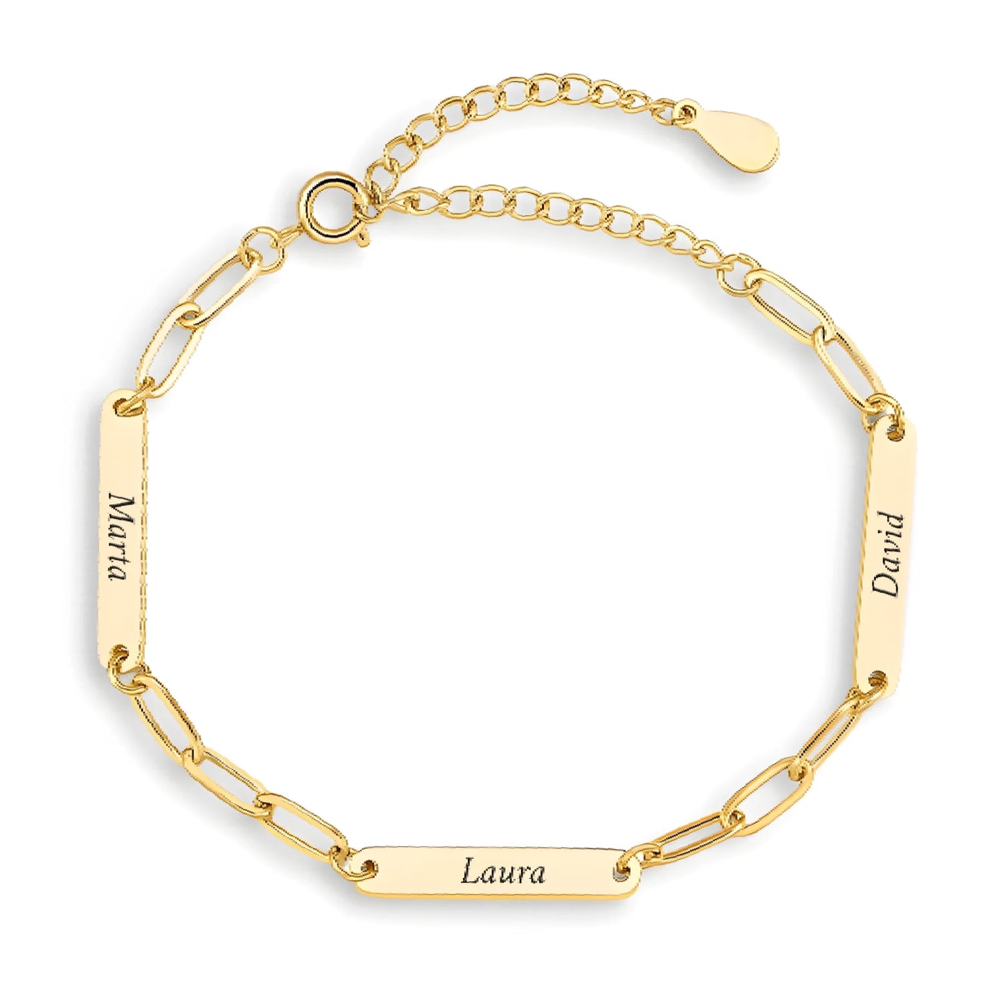 Real Rose Box & Linked Bracelet