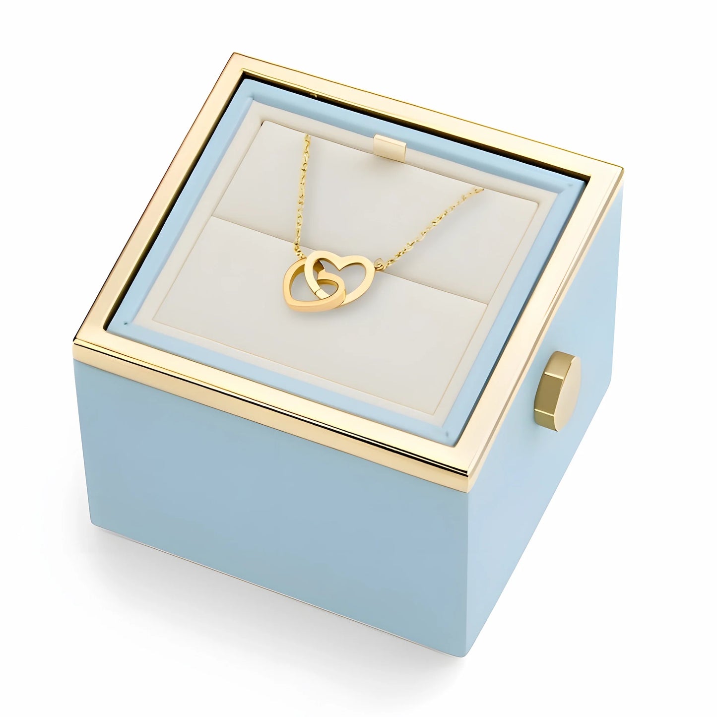 Real Rose Box & Personalized Necklace