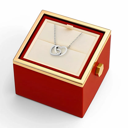 Real Rose Box & Personalized Necklace