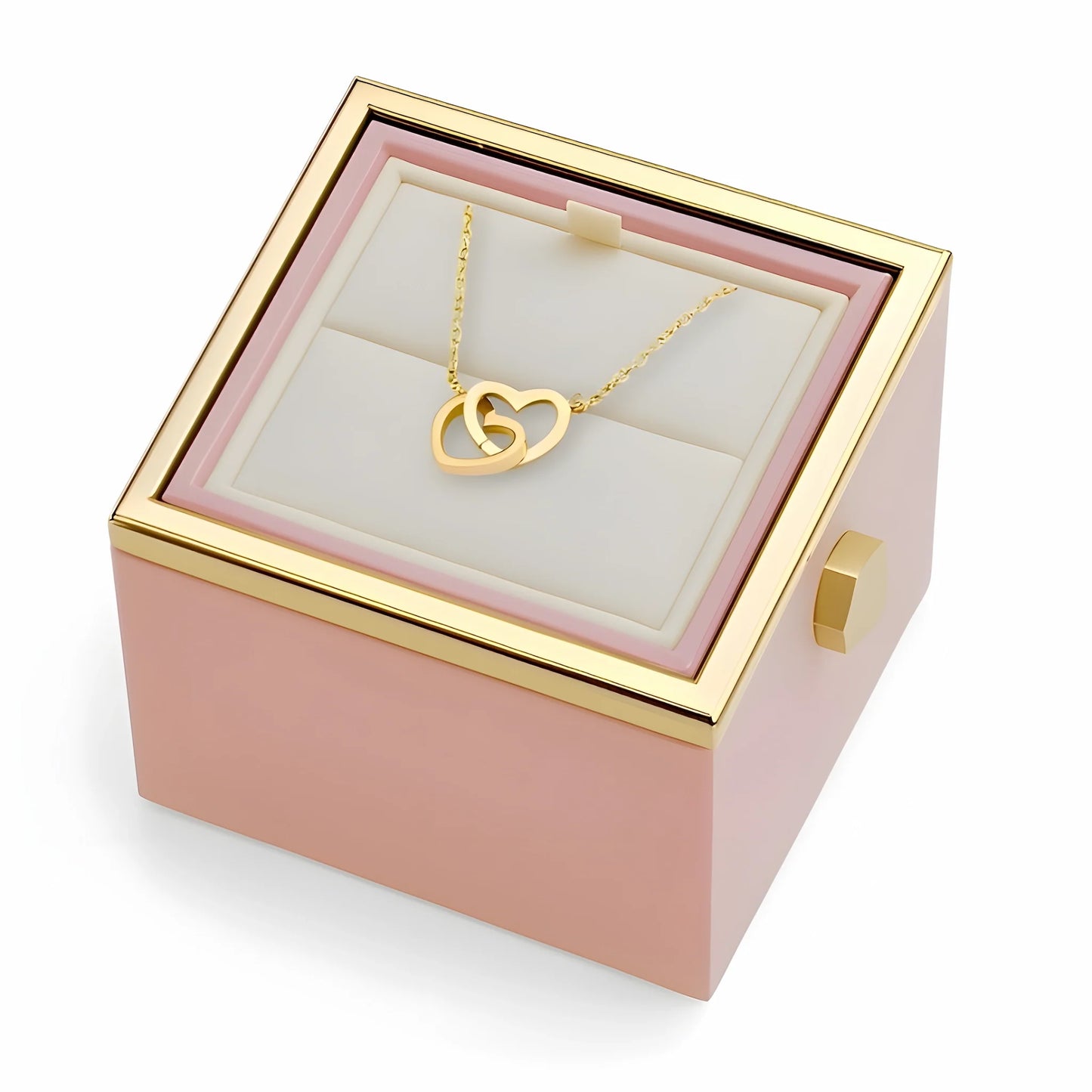 Real Rose Box & Personalized Necklace