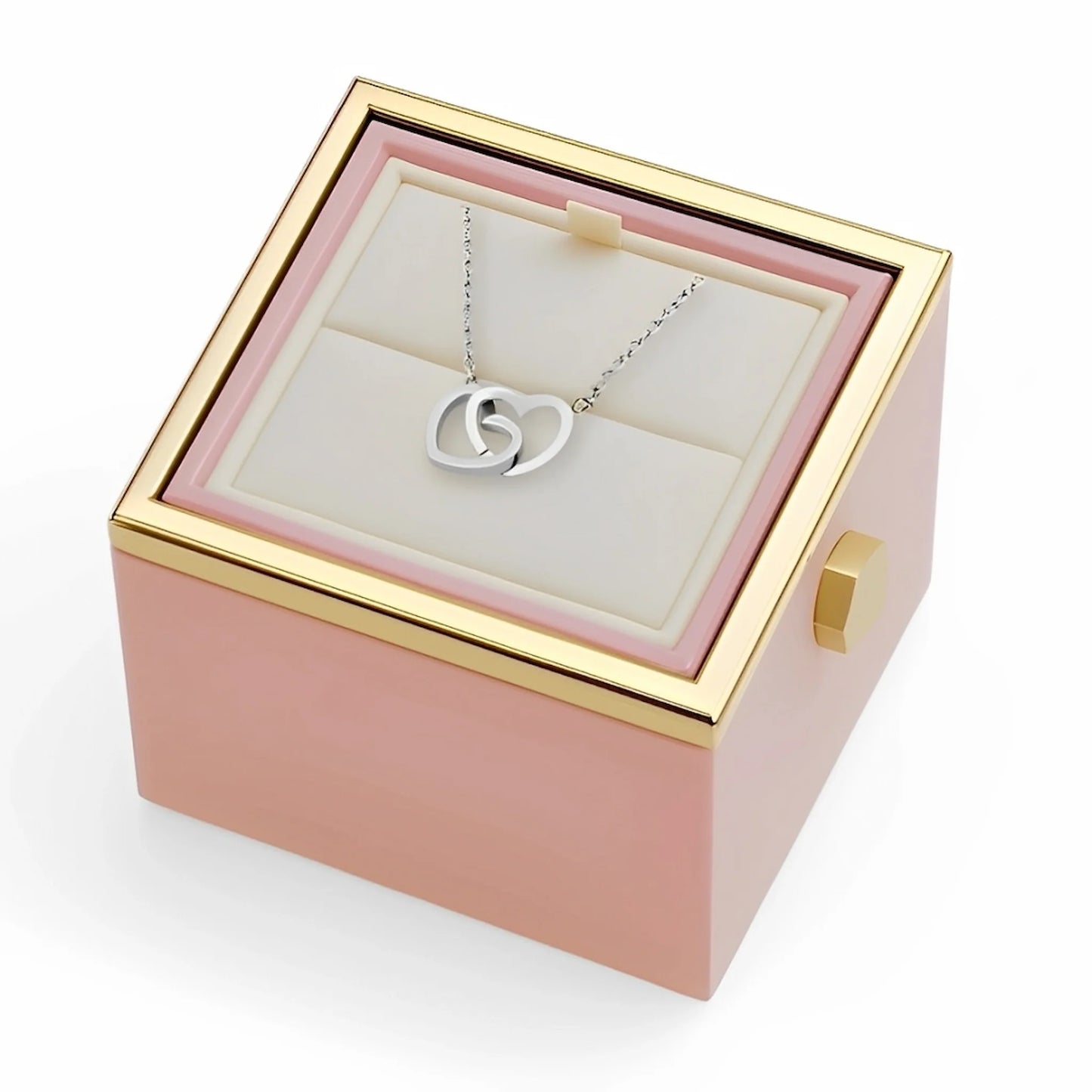 Real Rose Box & Personalized Necklace