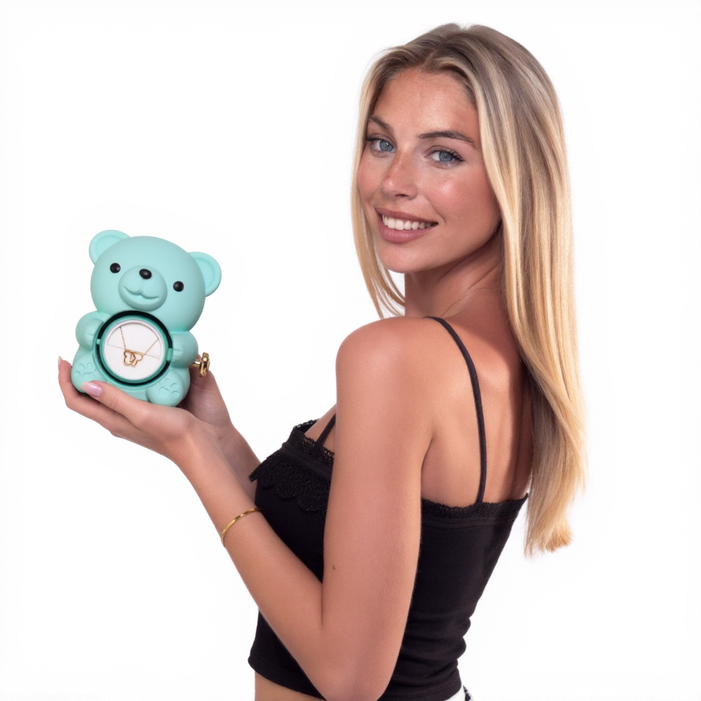 Eternal Bear & Personalized Necklace