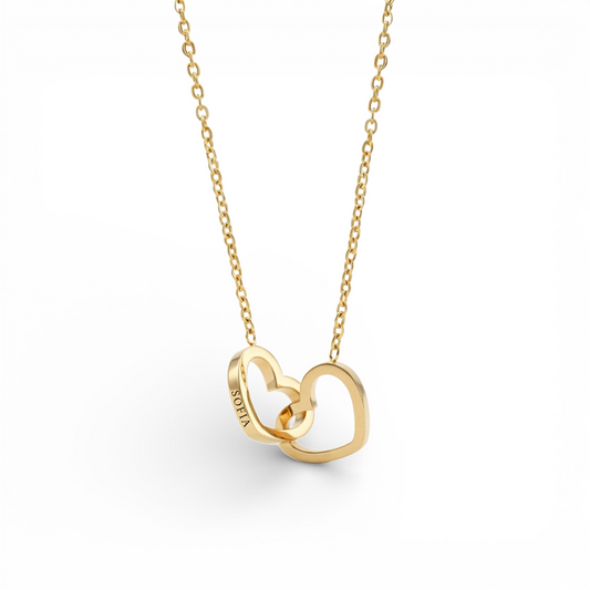 Two Hearts Necklace